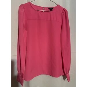 J Crew Women's Pink Business Long Sleeve Button Down Blouse Size XS
